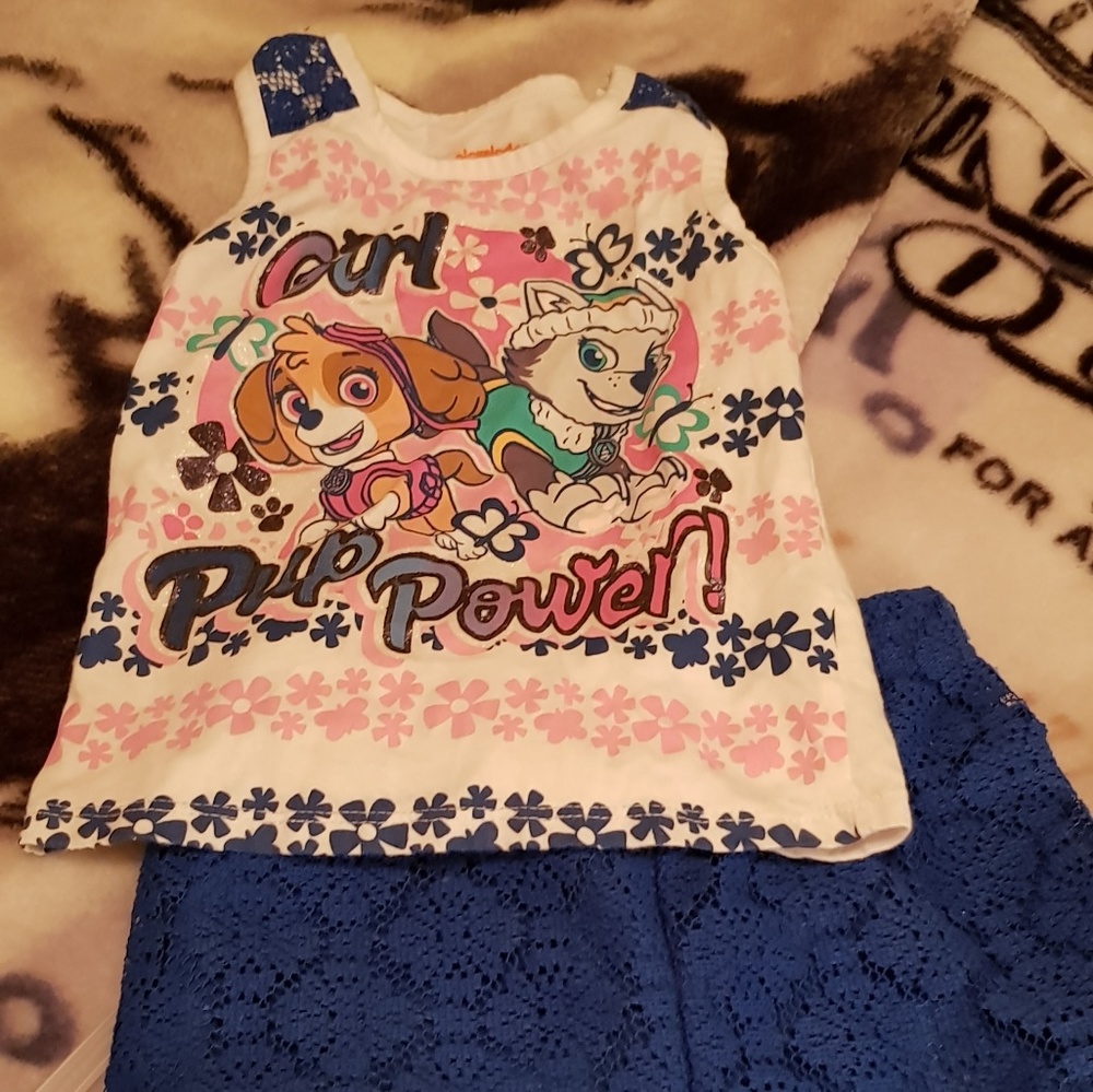 Toddler girl short set